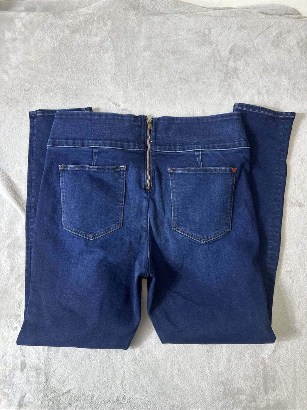 SPANX Signature Waist Skinny Jeans Women’s 32 Dark Wash High Rise Shaping